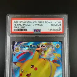 PSA 10 Flying Pikachu Vmax 007/025 Pokemon Celebrations Holo Graded Card - Image 2