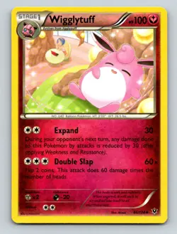 Wigglytuff 66/124 Uncommon Fates Collide Pokemon Lightly Played - Image 1