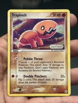 Pokemon TCG Trapinch 67/92 Legend Maker 2006 Reverse Holo Stamped- NM - Image 1