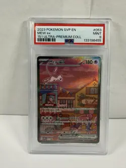 Pokemon Mew EX 053 151 Ultra Premium Collection Illustration Rare PSA 9 - Image 1