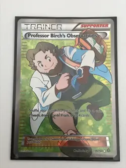 Professor Birch’s Observations Full Art 159/160 Primal Clash TCG Pokemon Card - Image 1