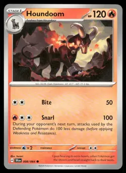 Pokemon TCG Pokemon Houndoom Houndoom Common Regular - Image 1