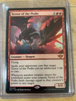 Magic the Gathering Terror of the Peaks Outlaws Thunder Junction Near Mint - Image 1