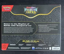 Pokemon Scarlet Violet Paldean Fates Quaquaval ex Premium Collection Box+8Packs! - Image 2