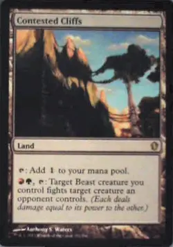 Contested Cliffs - Commander 2013: #282, Magic: The Gathering Nm R154 - Image 1