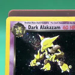 Dark Alakazam 1/82 Team Rocket Holo Rare 60 HP ENG 2000 Ken Sugimori SWIRL - Image 3