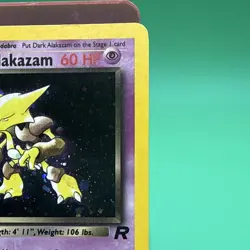 Dark Alakazam 1/82 Team Rocket Holo Rare 60 HP ENG 2000 Ken Sugimori SWIRL - Image 4