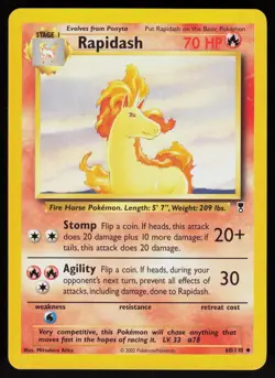 Pokemon Rapidash 60/110 Legendary Collection Uncommon Near Mint - Image 1