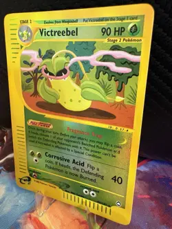 Pokemon Expedition Victreebel Reverse Holo 42/147 LP Rare E-Reader WOTC - Image 2