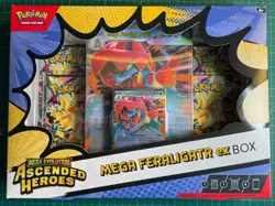 Pokemon TCG Ascended Heroes Mega Feraligatr Meganium & Emboar EX Box New Sealed - Image 3