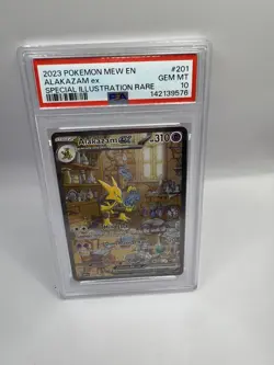 PSA 10 Alakazam ex 201/165 Scarlet & Violet 151 Pokemon English 2023 SIR - Image 1