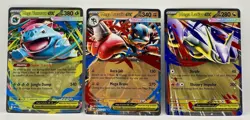 Lot of 3 Pokemon ex – Venusaur ex, Lucario ex, Latias ex – Mega Evolution - Image 1