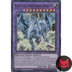 Yugioh Blue-Eyes Twin Burst Dragon LCKC-EN058 Ultra Rare NM - Image 1