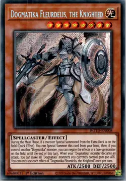 Yugioh Dogmatika Fleurdelis, the Knighted ROTD-EN008 1st Edition Secret Rare NM - Image 1