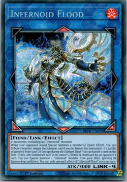 Yugioh Infernoid Flood BLTR-EN014 1st Edition Secret Rare NM - Image 1