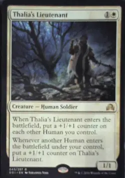 Thalia's Lieutenant - Shadows over Innistrad: #43, Magic: The Gathering Nm R151 - Image 1