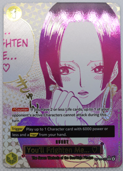 Boa Hancock "You'll Frighten Me... ♡" - OP14-118 - R (Alternate Art) - One Piece - Image 1