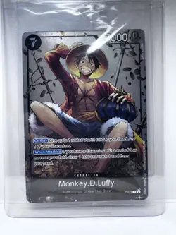 Bandai One Piece Card Game Monkey D. Luffy P-075 Promo Foil 6000 Power EN - Image 1