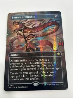 Banner of Kinship (Borderless) (Mana Foil) - Foundations - Image 2