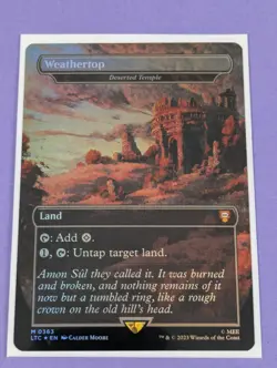 MTG: The Lord of the Rings: Weathertop - Deserted Temple Foil #0363 Mythic - NM - Image 1