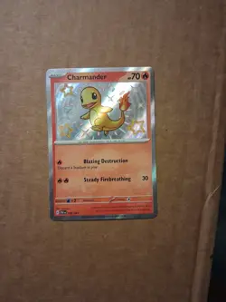 Pokemon TCG: Paldean Fates: 109/091: Charmander Baby Shiny Holo Rare - Image 1