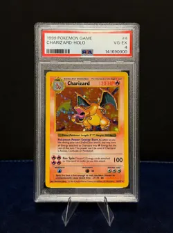 1999 POKEMON BASE SET "SHADOWLESS" #4 CHARIZARD HOLO - PSA 4 *GRAIL LABEL ERROR* - Image 1