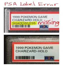 1999 POKEMON BASE SET "SHADOWLESS" #4 CHARIZARD HOLO - PSA 4 *GRAIL LABEL ERROR* - Image 3