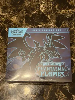 Pokemon TCG Mega Evolution Phantasmal Flames Elite Trainer Box ETB New Sealed - Image 1