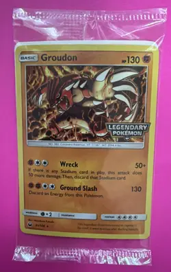 Pokemon Groudon 81/168 Legendary Pokemon Stamped Gamestop Promo Cosmos Sealed - Image 1