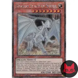 Yugioh Dragon Spirit of White RA04-EN265 Platinum Secret Rare 1st Edition NM - Image 1