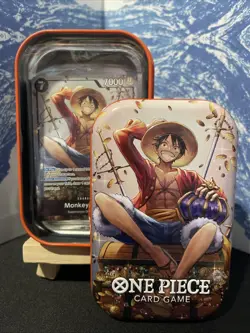Monkey.D.Luffy (Tin Pack Set Vol. 2) P-075 One Piece Promotion Card WITH TIN - Image 1