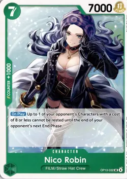 Nico Robin UC Carrying On His Will OP13-032 One Piece TCG - Image 1