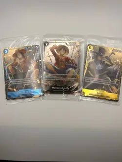 One Piece Tin Pack Set Vol 2 Luffy P075 Sabo P073 Ace P074 Promos Sealed English - Image 1