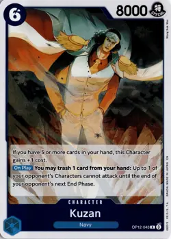 Kuzan (043) R Legacy of the Master OP12-043 One Piece TCG - Image 1