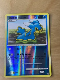 SHELLOS EAST SEA 73/100 POKEMON CARD (MAJESTIC DAWN SET) REVERSE HOLO - Image 1