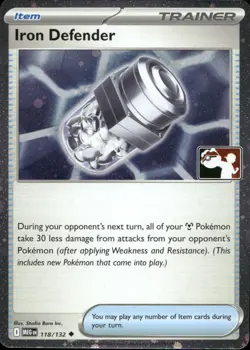Iron Defender 118/132 Prize Pack Series Cards Pokemon Cosmo Holo Near Mint - Image 1