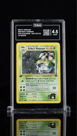 Pokemon TCG Erika's Venusaur Gym Challenge Holo Card 4/132 1st Edition Rare - Image 1
