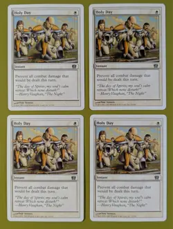 Holy Day x4 Eighth Edition 8th 4x Magic the Gathering MTG - Image 1