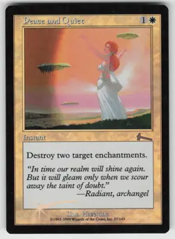 Peace and Quiet 17 Urza's Legacy Foil Uncommon MAGIC: THE GATHERING - Image 1