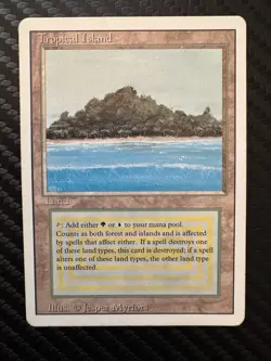 Tropical Island (English) Dual Land - Magic The Gathering (MTG Revised Edition) - Image 1