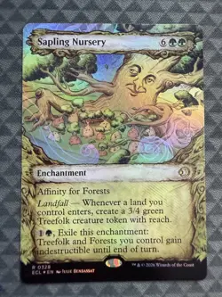 MTG Sapling Nursery #0328 Foil Showcase Rare Lorwyn Eclipsed (ECL) - Image 2