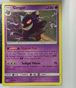 Gengar 70/214 SM-Unbroken Bonds Normal Rare Pokemon TCG Eng - Image 1