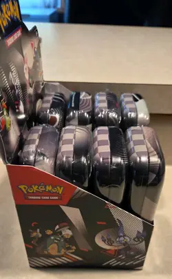 Pokemon Unova Mini Tins Black Bolt White Flare Display 8 Tins Brand New W/ Disp - Image 3