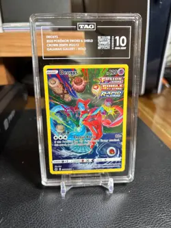Pokemon Deoxys GG12 Crown Zenith Galarian Gallery Alt Art TAG 10 Gem Mint Holo - Image 2