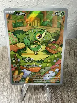 Snivy Illustration Rare Pokemon Black Bolt 087/086 Mint - Image 1