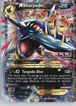 M Sharpedo EX XY200 Holo Promo XY Promo Pokemon Near Mint - Image 1