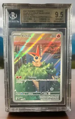 The Pokemon Company Victini 208 Scarlet & Violet Black Star Promo Foil BGS 9.5 - Image 1
