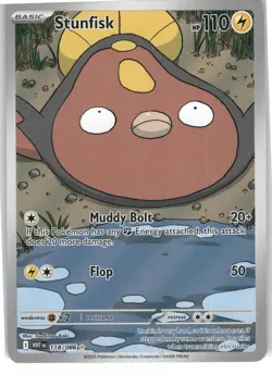 Stunfisk 118/086 Holo Illustration Rare White Flare Pokemon Near Mint - Image 1
