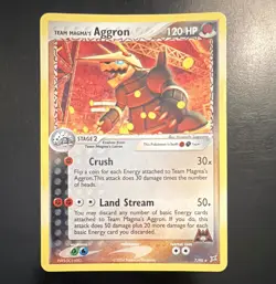 Pokemon TCG Team Magma's Aggron Team Magma vs Team Aqua 7/95 Holo Rare - Image 1