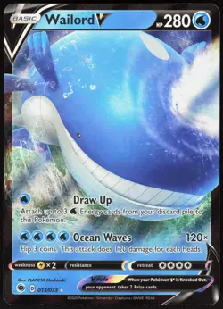 Wailord V 013/073 Holo Champion's Path V Rare Mochizuki Near Mint - Image 2